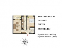 Apartament 2 camere în Mihai Bravu
